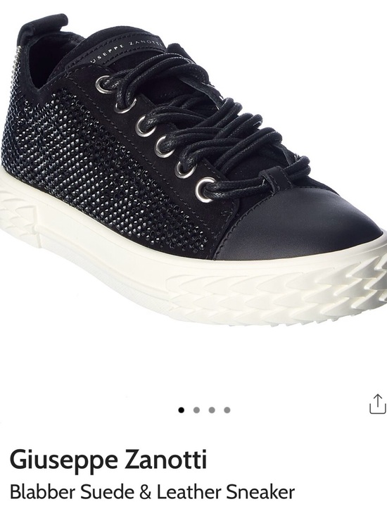 Giuseppe Zanotti Shoes - Giuseppe Zanotti Black Low-Top Sneaker with White Sole, excellent condition!